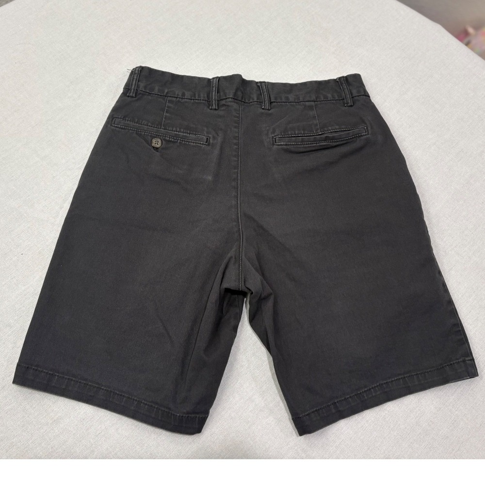 Old Navy Men Slim Built In Flex Charcoal Gray Chino Flat Front Shorts Size 30 - Picture 2 of 4